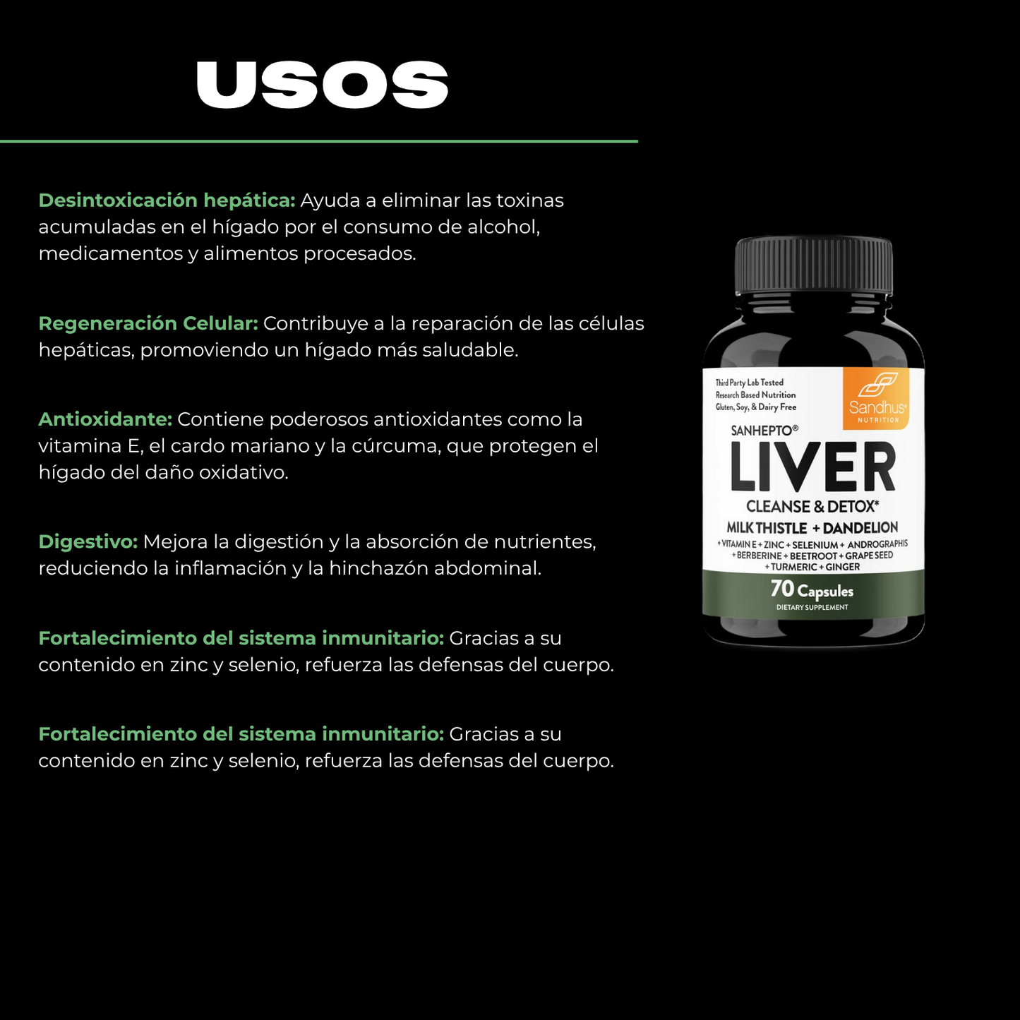 SANDHU'S LIVER - Limpieza Hepática