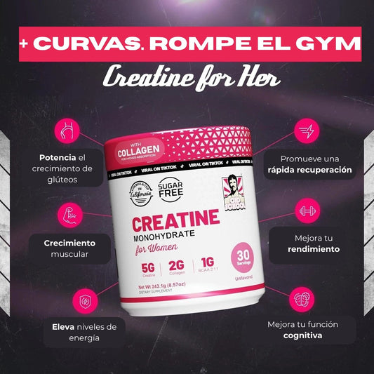 Creatina Monohidrato Optimizada para Mujeres + Colágeno
