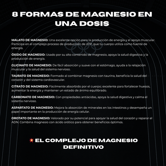 Magnesio 1000MG - 8 en 1